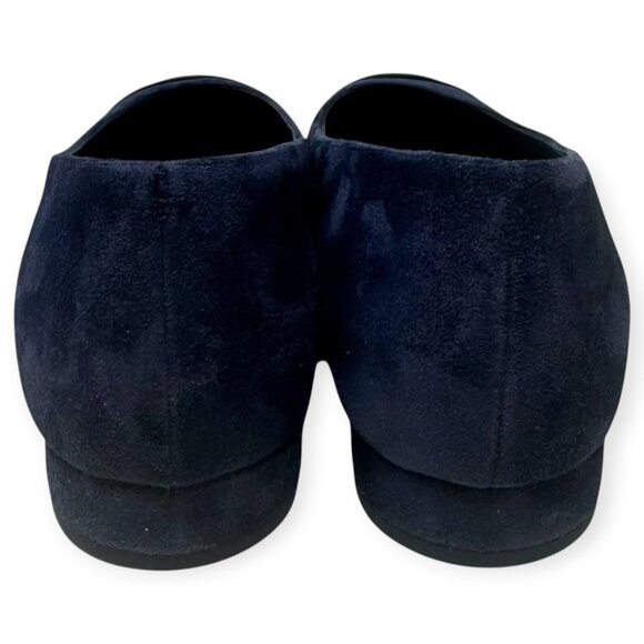 Chanel Navy Blue CC Logo Cap Toe Ballet Flats - Picture 6 of 9
